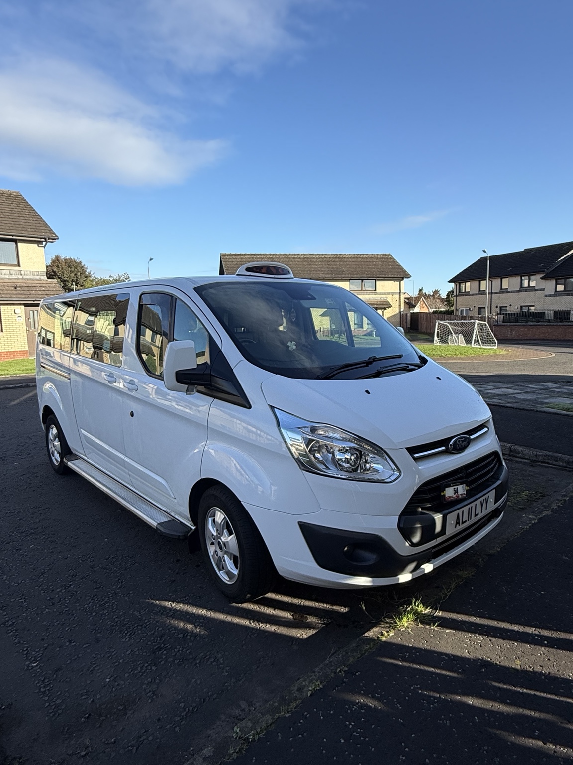 ASO Travel white Ford Tourneo Custom FX8 Voyager