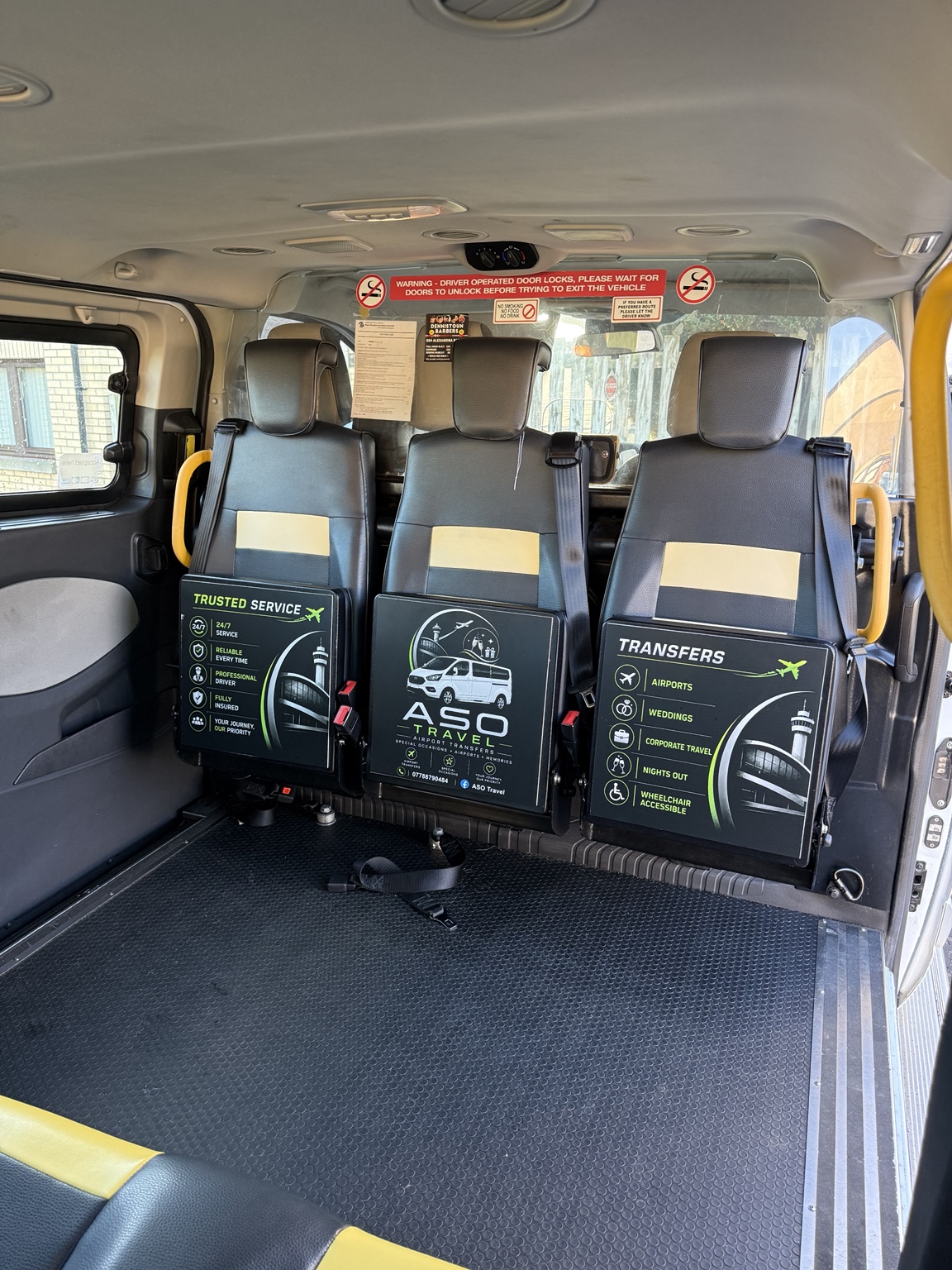 ASO Travel vehicle spacious interior