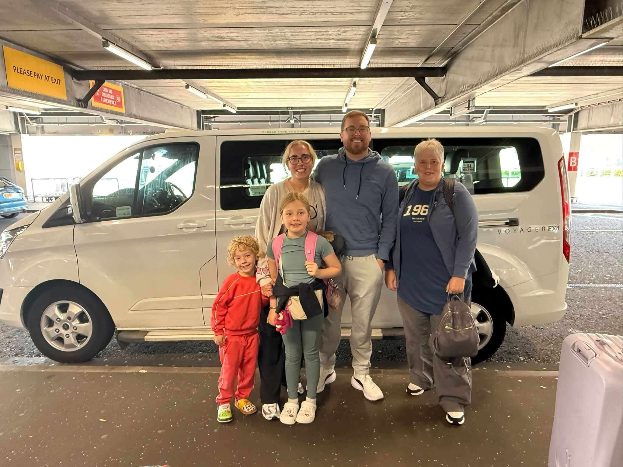Family airport transfer